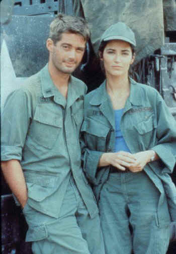 Tour of Duty's Lt. Myron Goldman (Stephen Caffrey) & Alex Devlin (Kim Delaney)